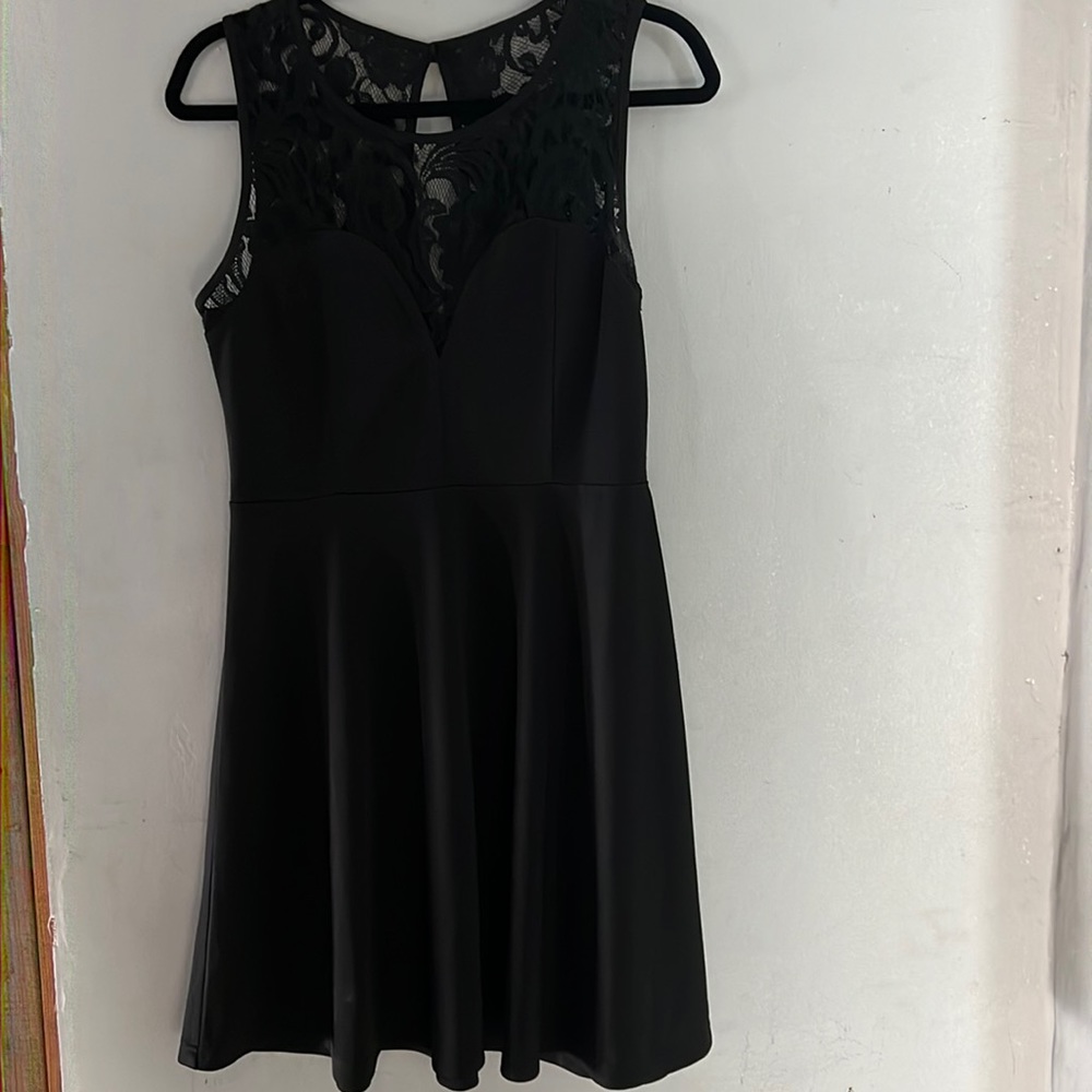 Beautiful black dress with lace design